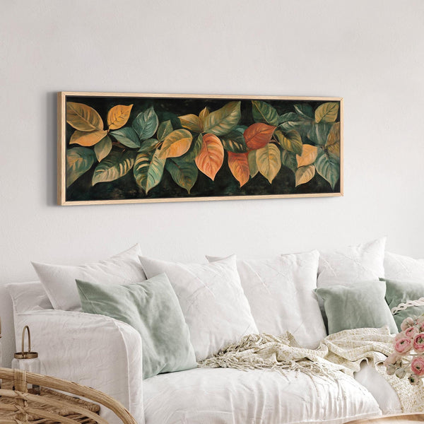 Rustic Leaves Wall Art Canvas Canvas Art