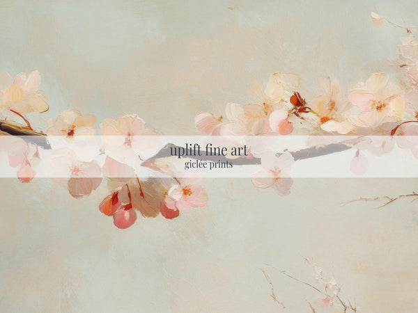 Cherry Blossom Painting Canvas Art - View 2