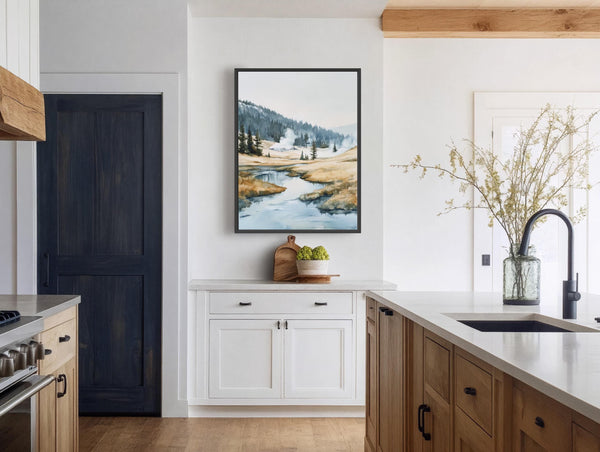 Yellowstone National Park Art Painting - Rustic Canvas Art for Living room - View 6