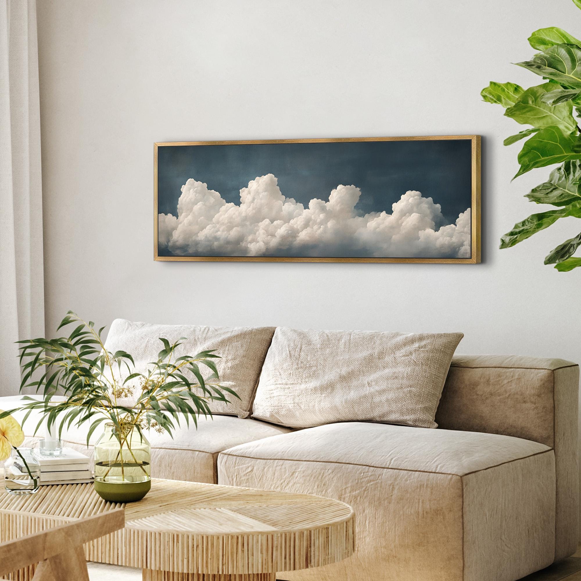 Vintage Moody Cloud Wall Art Painting Canvas Art - View 5
