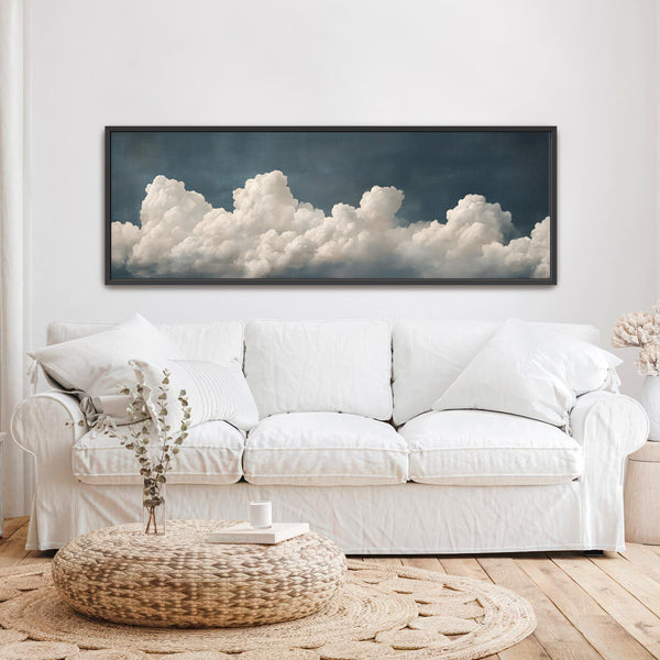 Vintage Moody Cloud Wall Art Painting Canvas Art - View 3