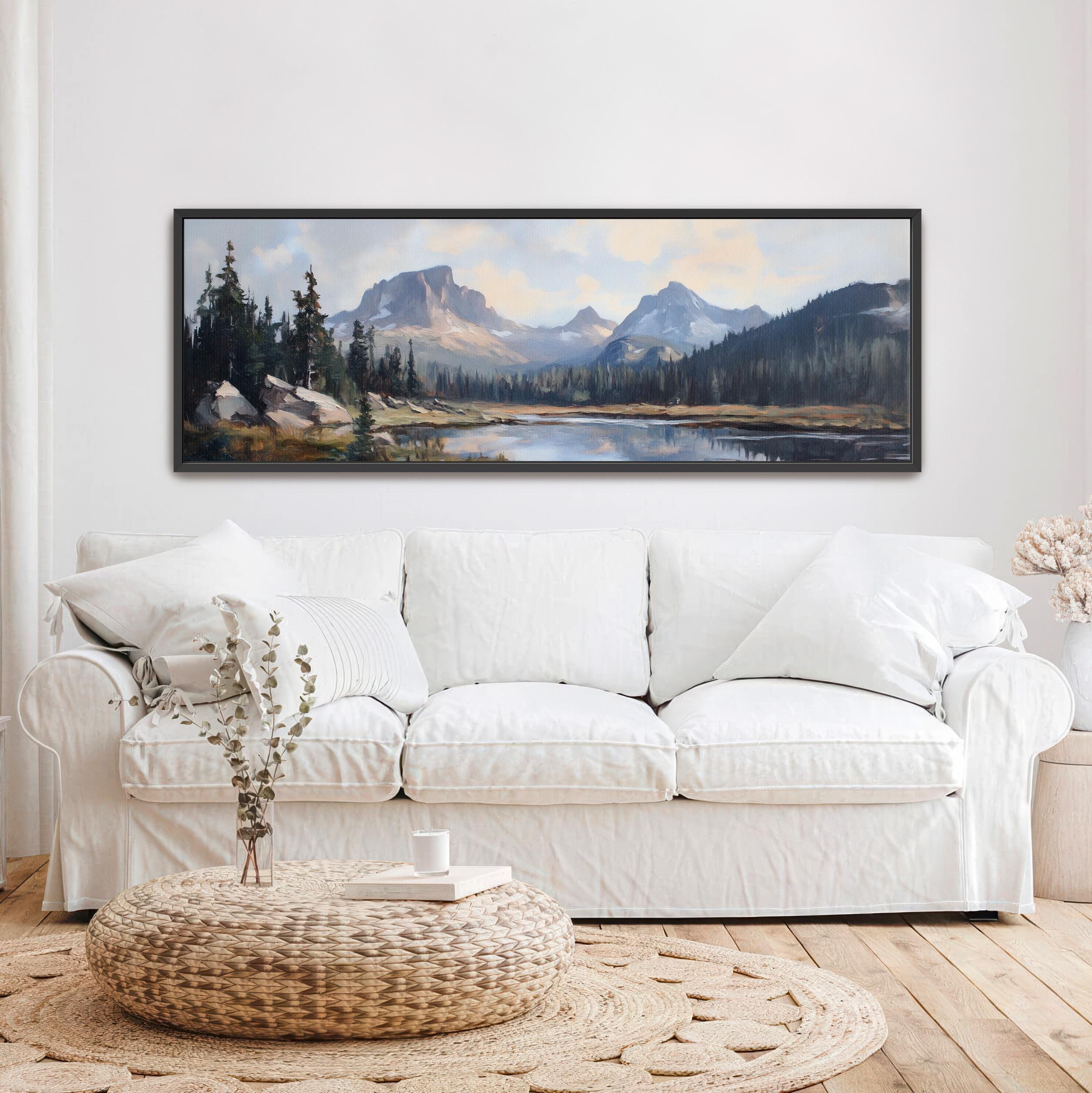 Rocky Mountain National Park Painting Canvas Art - View 8