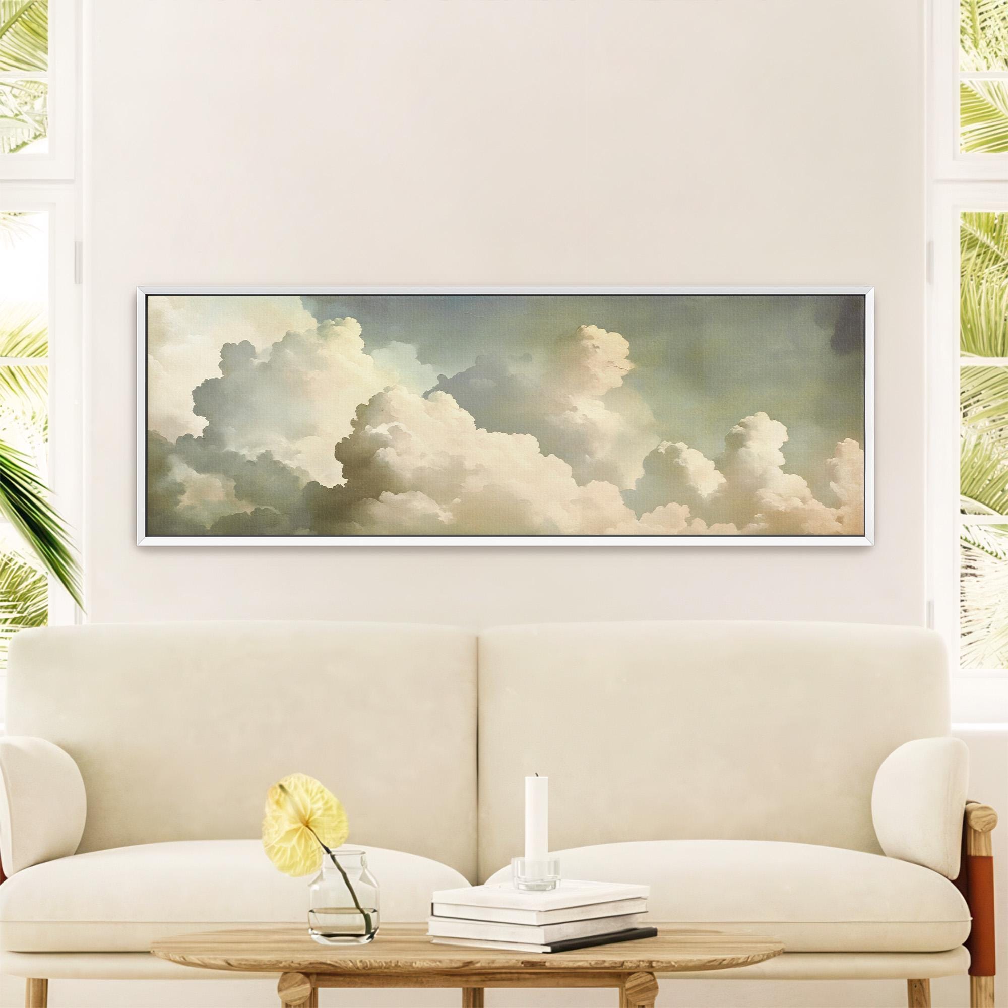 Moody Cloud Painting Canvas Art - View 6
