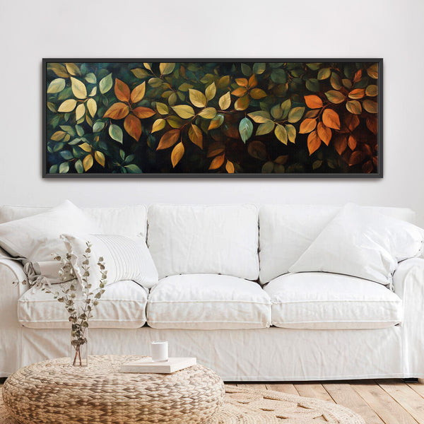 Rustic Leaves Wall Art Canvas Canvas Art - View 4