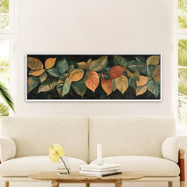Rustic Leaves Wall Art Canvas Canvas Art - View 3