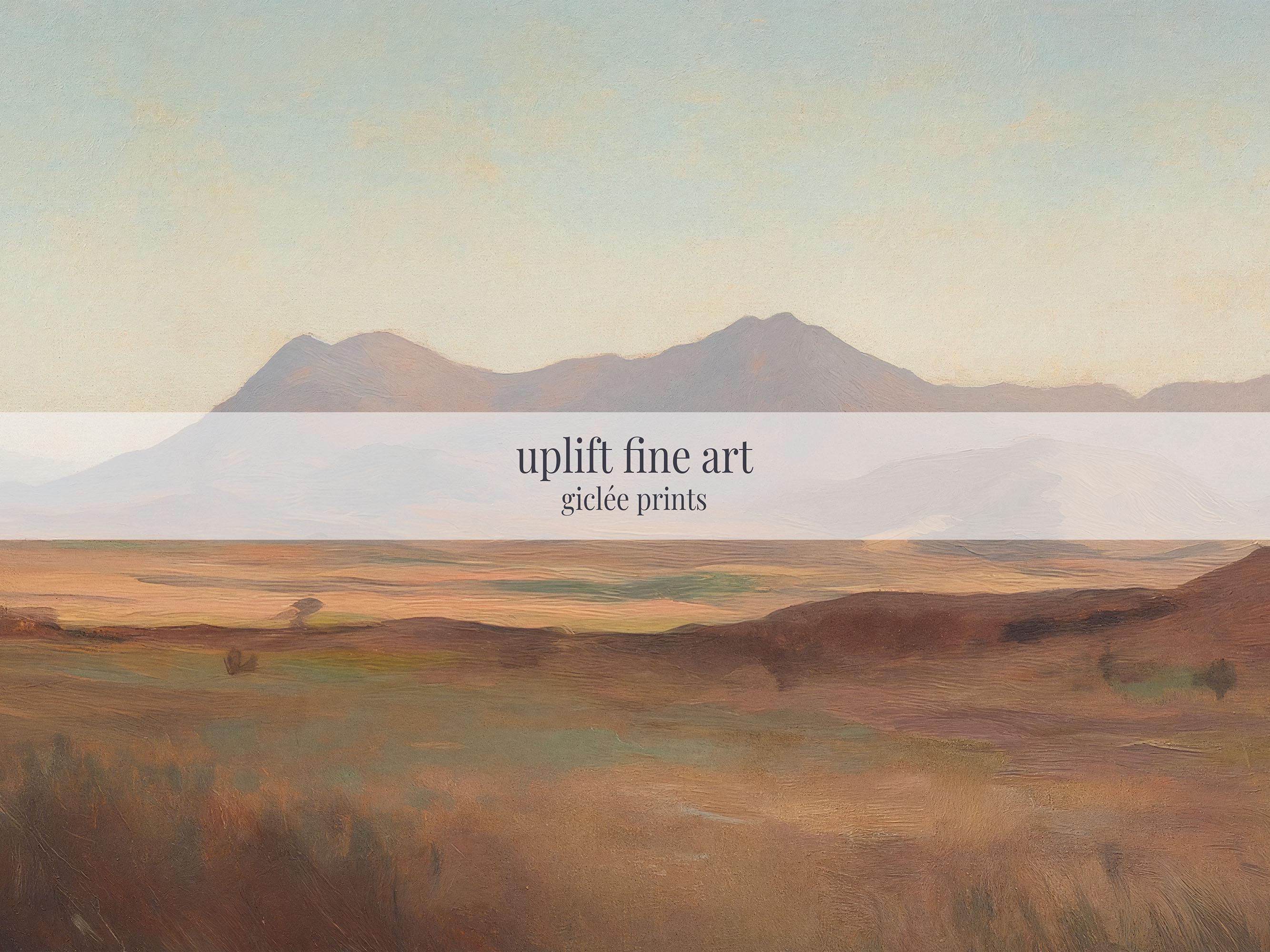 Vintage Western Landscape Canvas Art Print Canvas Art - View 2
