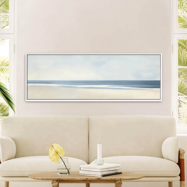 Neutral Ocean Canvas Art Print Canvas Art - View 7