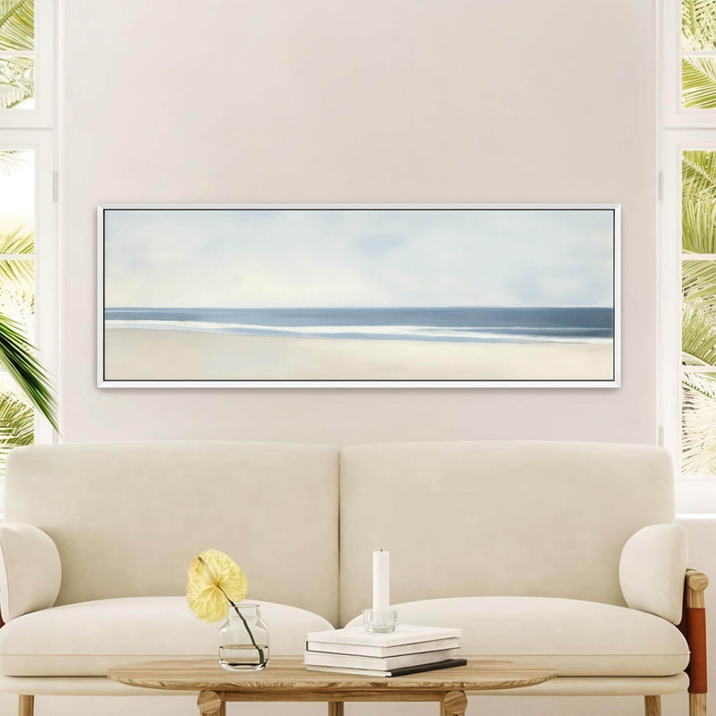 Neutral Ocean Canvas Art Print Canvas Art - View 7