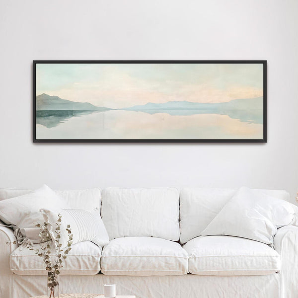 Minimalist Ocean Wide Art Print Canvas Art - View 4