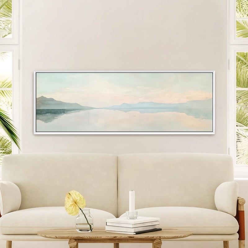 Minimalist Ocean Wide Art Print Canvas Art - View 7