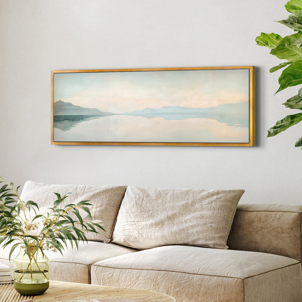 Minimalist Ocean Wide Art Print Canvas Art - View 6