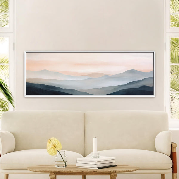 Blue Mountain Canvas Wall Art - Abstract Canvas Art - View 3