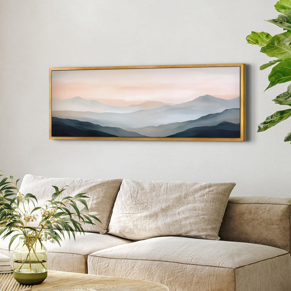Blue Mountain Canvas Wall Art - Abstract Canvas Art - View 6