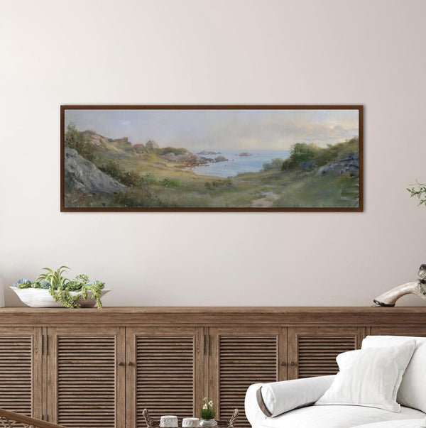 Landscape Coastal Art Print Canvas Art for Living room - View 3