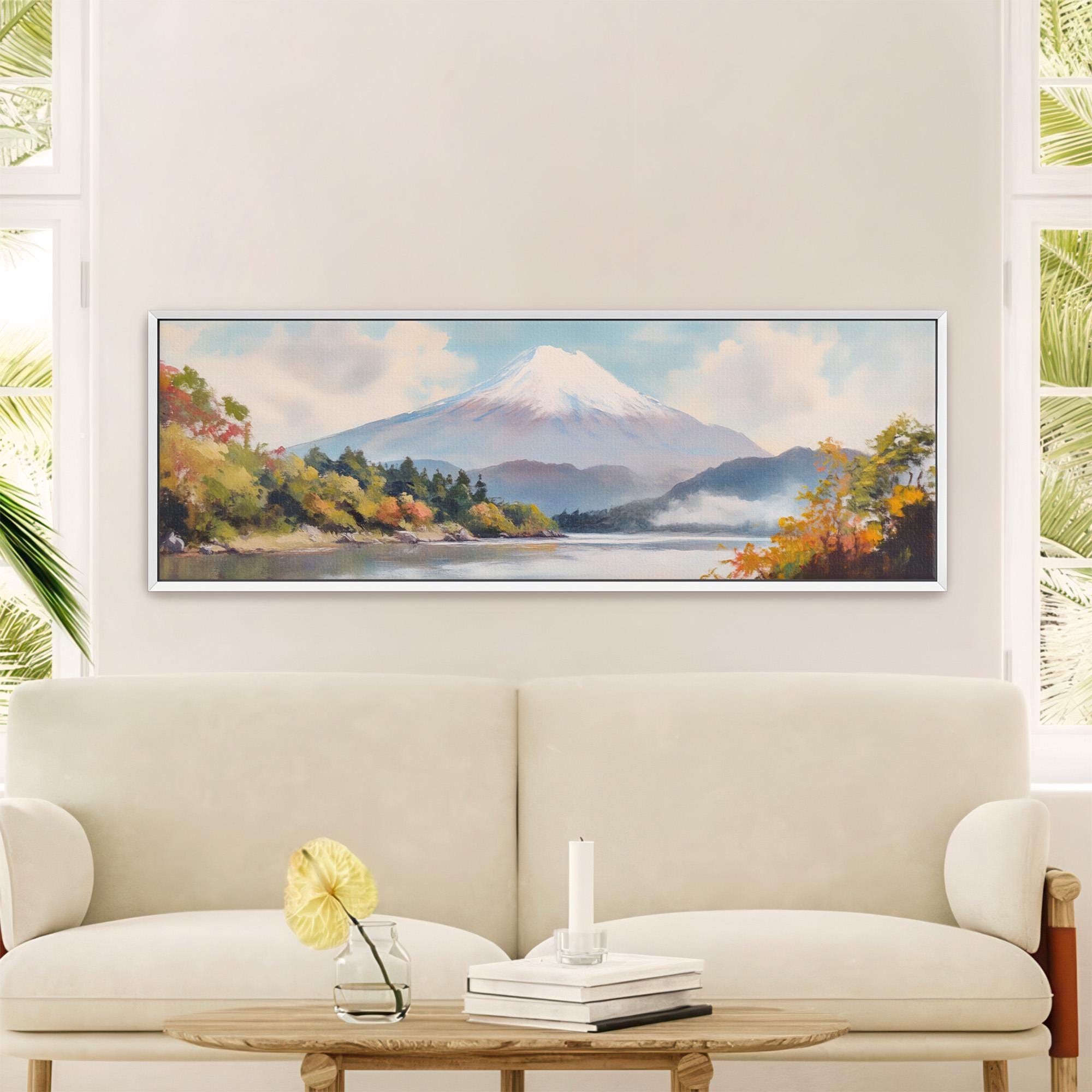 Mount Fuji Autumn Art Print Canvas Art - View 3