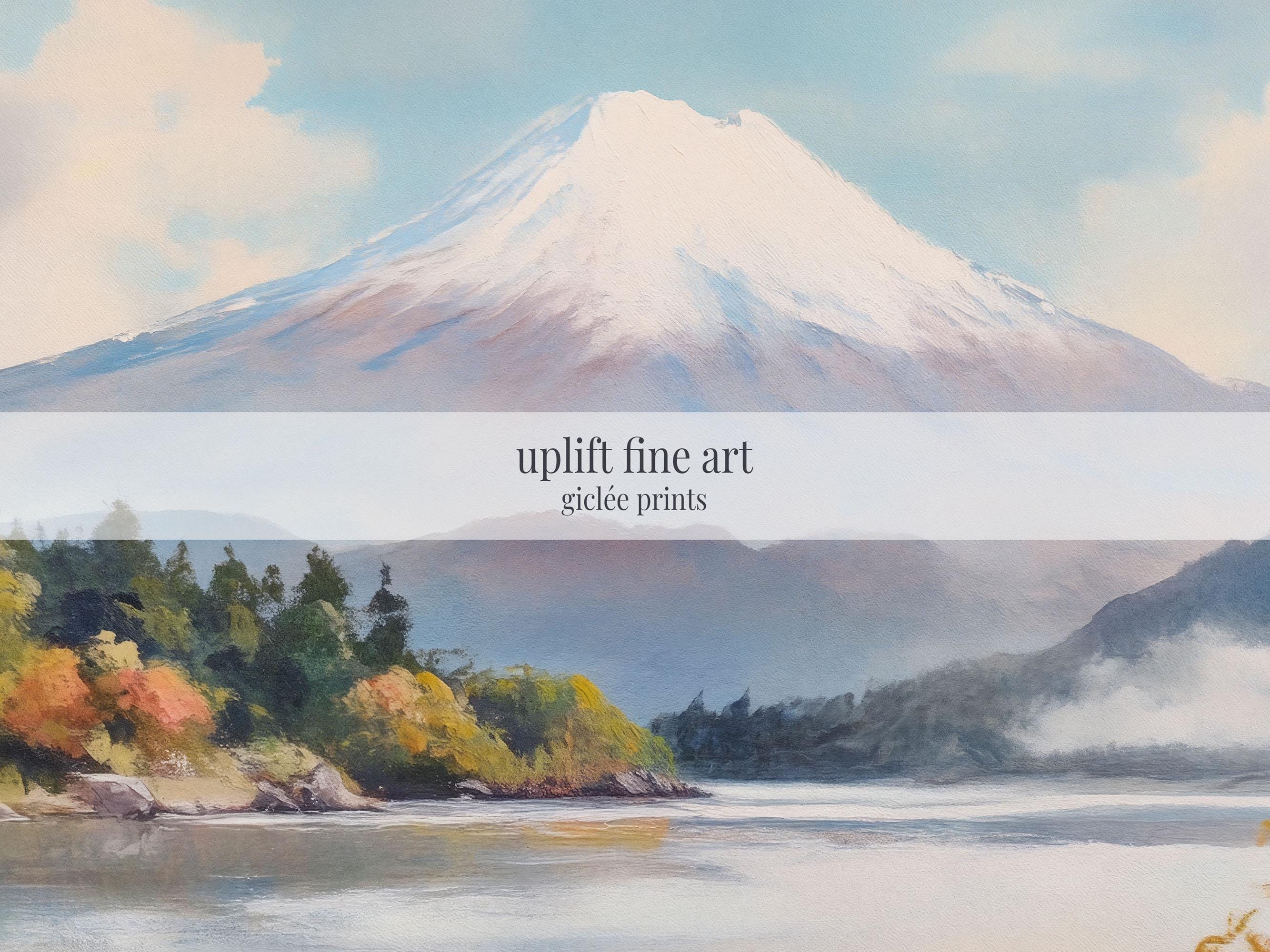 Mount Fuji Autumn Art Print Canvas Art - View 2