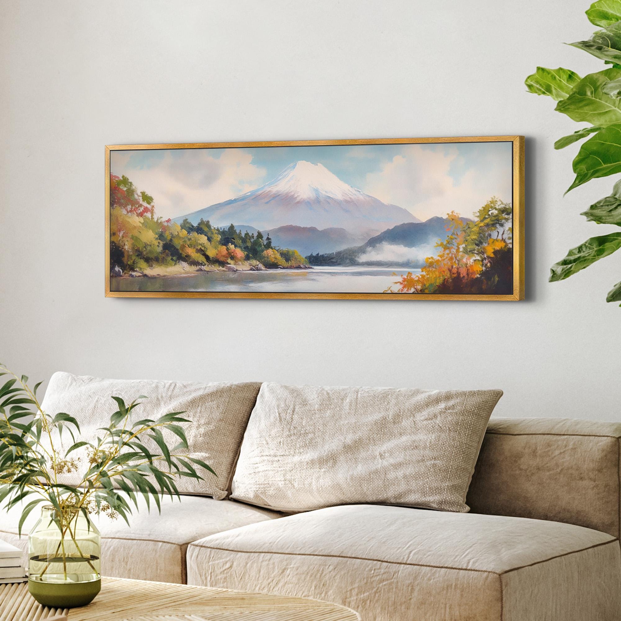 Mount Fuji Autumn Art Print Canvas Art - View 6