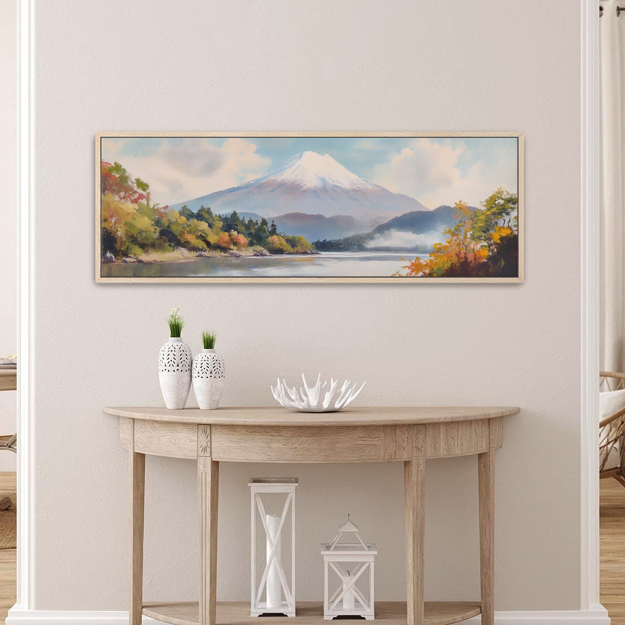 Mount Fuji Autumn Art Print Canvas Art - View 7