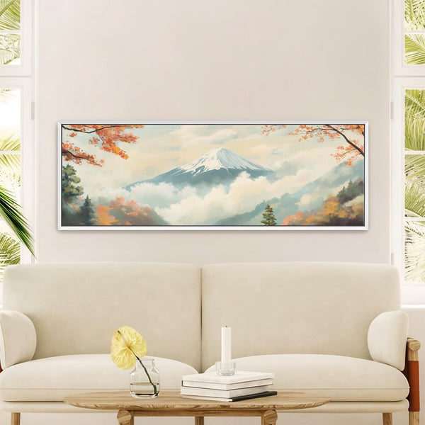 Mount Fuji At Autumn Print Canvas Art - View 3