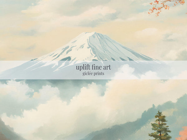 Mount Fuji At Autumn Print Canvas Art - View 2