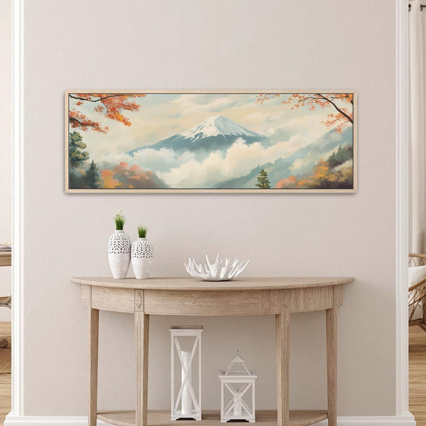 Mount Fuji At Autumn Print Canvas Art - View 7