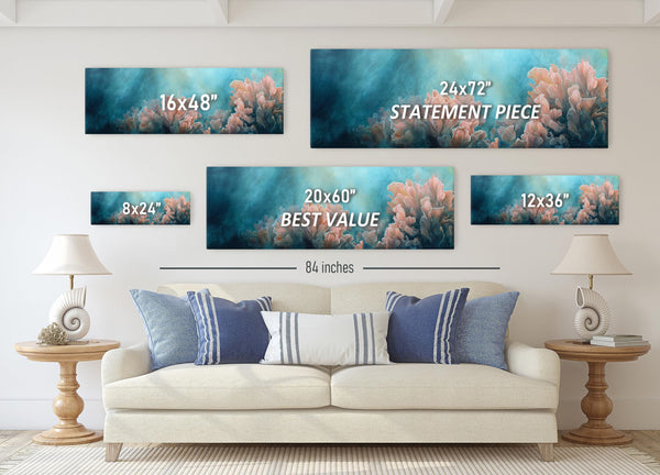 Pink Coral Reef Canvas Wall Art Print