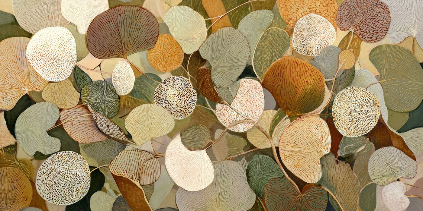 Canopy Drift — Botanical Abstract Canvas Wall Art