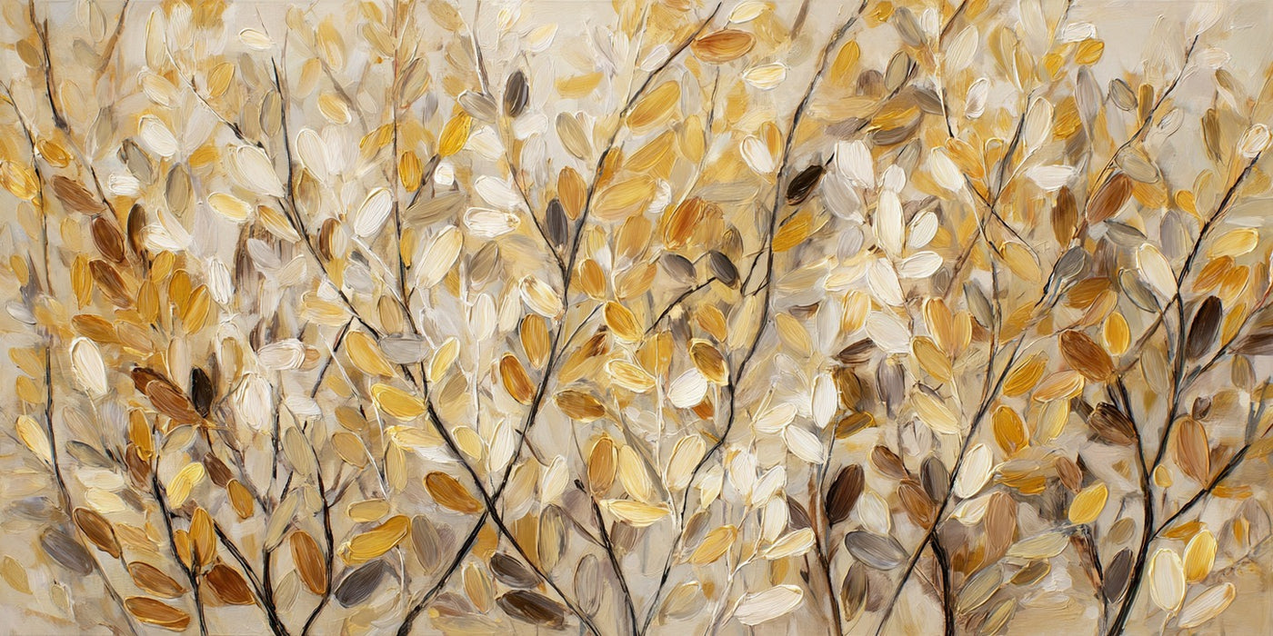 Harvest Branches — Botanical Abstract Canvas Wall Art