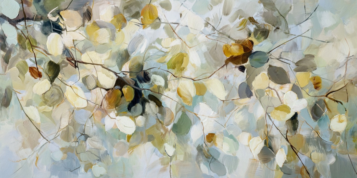 Canopy Threads — Leaf Branch Canvas Wall Art