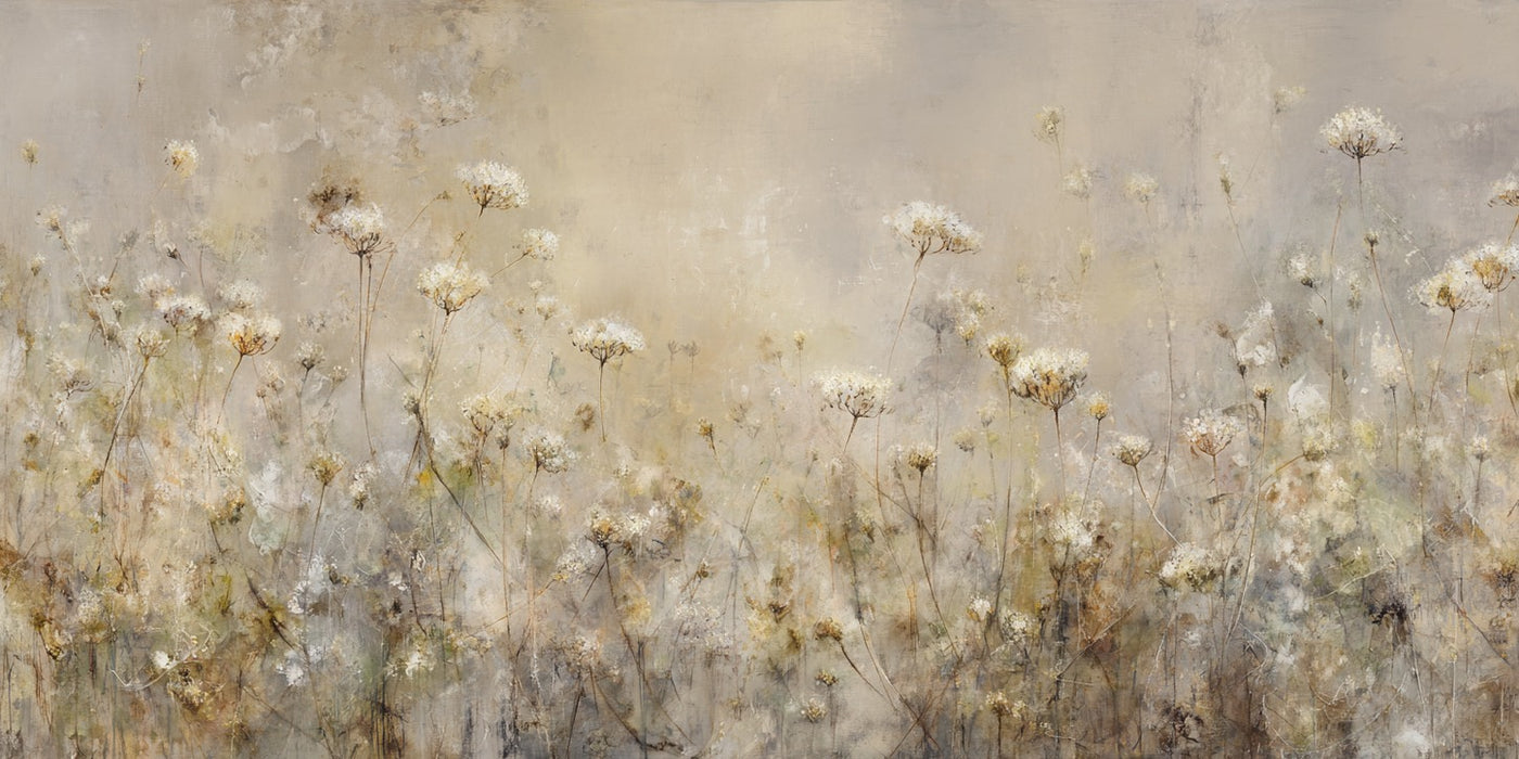 Field of Thistle — Wildflower Meadow Canvas Wall Art