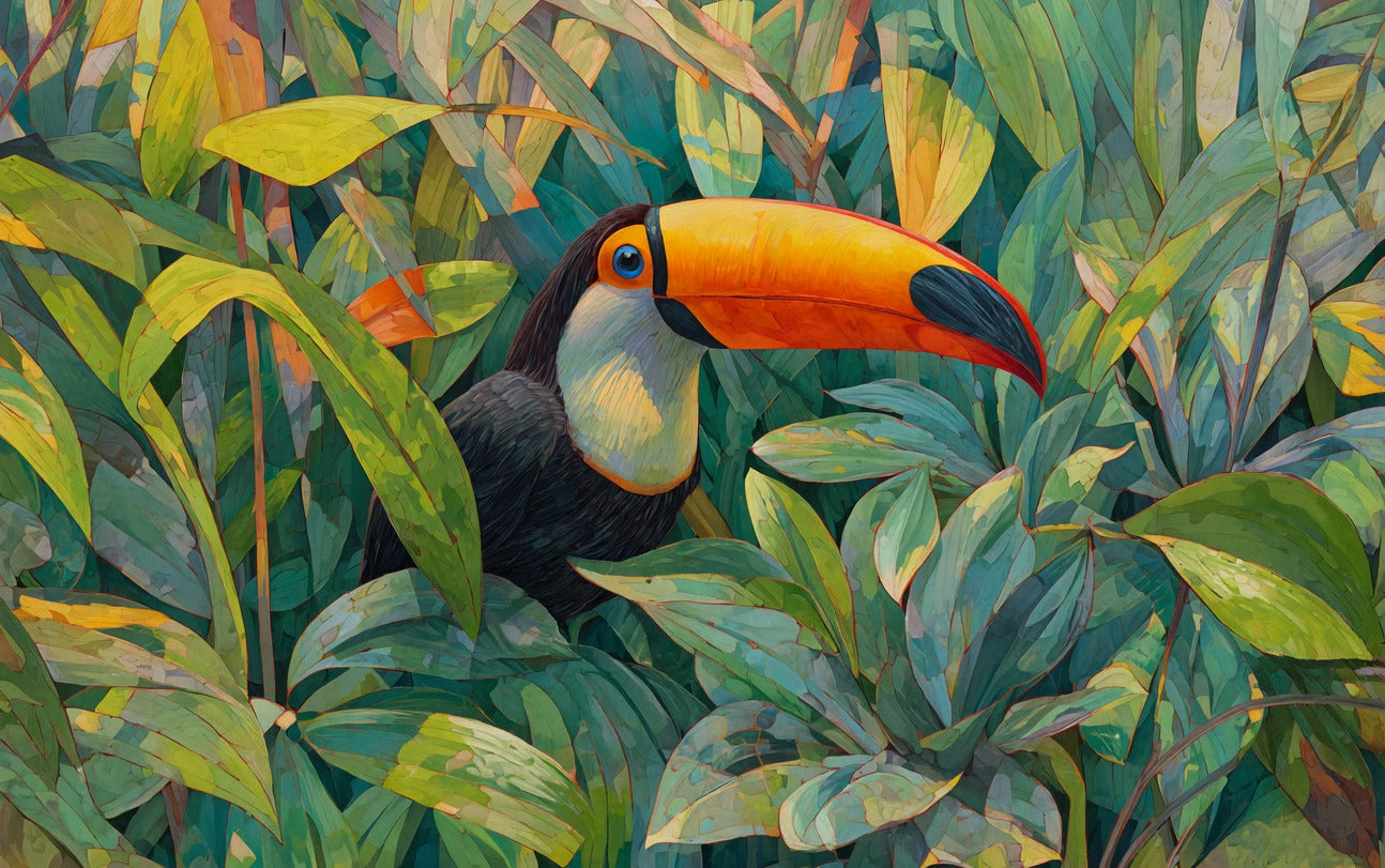 Canopy Bill — Toucan Jungle Canvas Wall Art