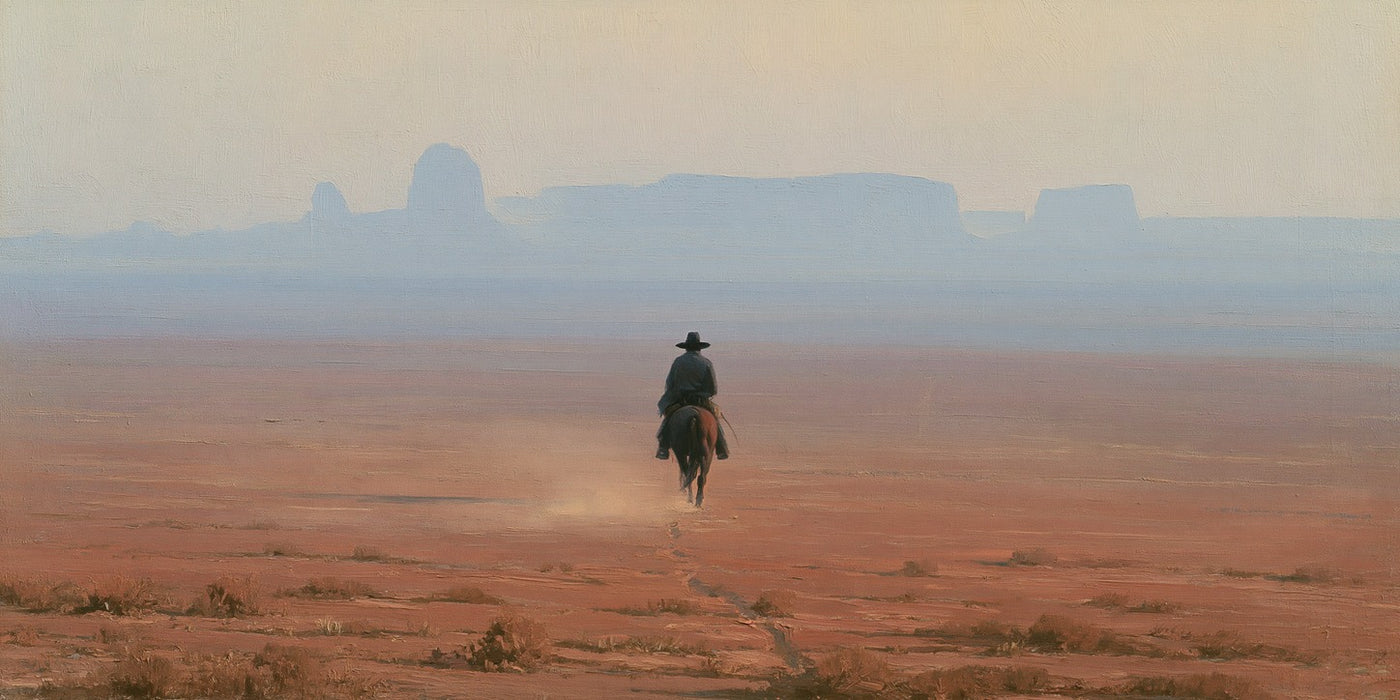 Mesa Crossing — Western Desert Landscape Canvas Wall Art