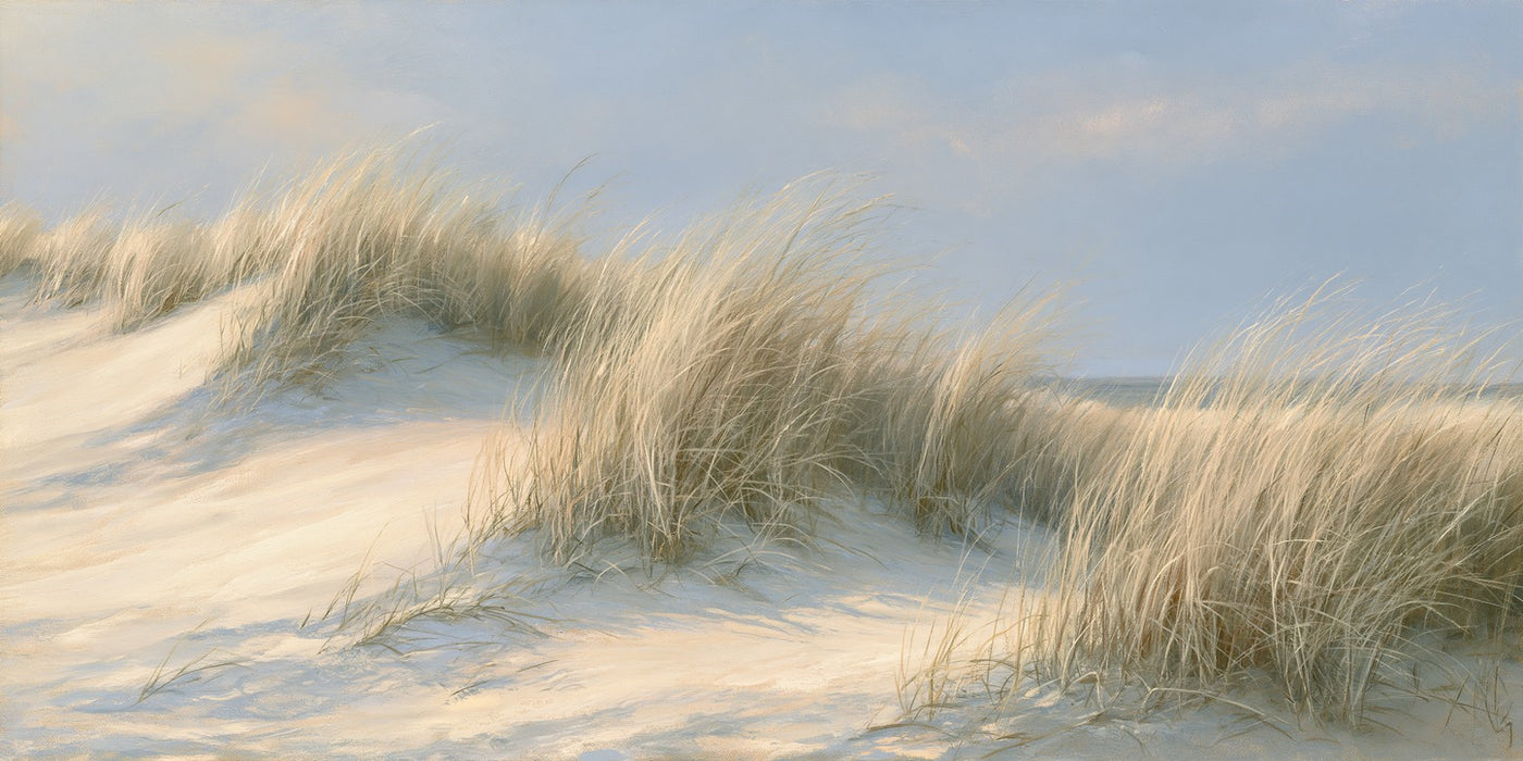 Dune Grass — Sand Dune Landscape Canvas Wall Art