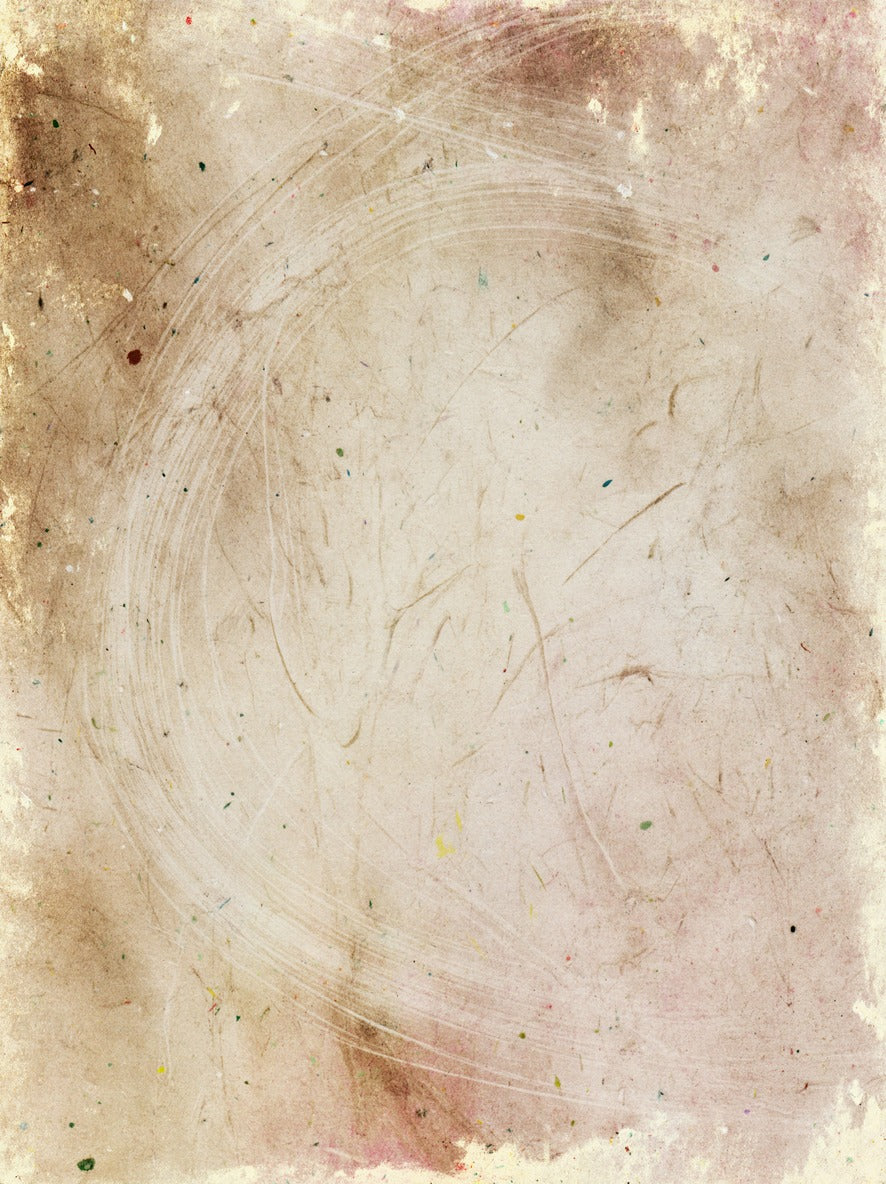 Faded Arc — Beige Abstract Canvas Wall Art