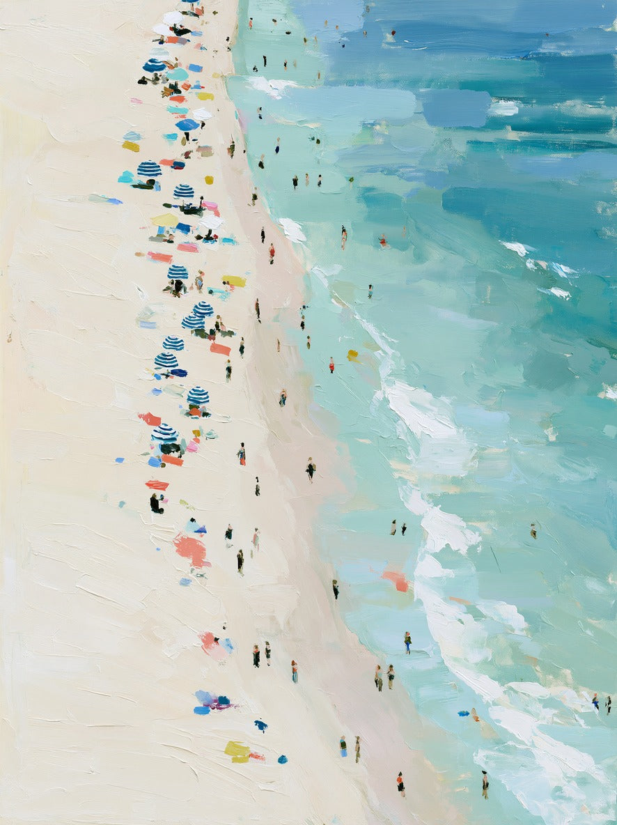 Tide Line — Beach Canvas Wall Art