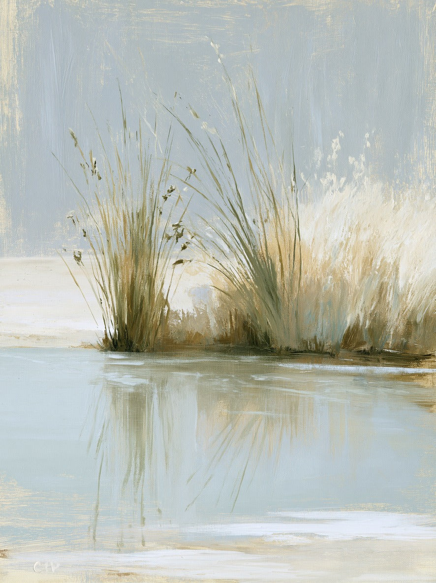 Marshlight — Reeds and Grasses Canvas Wall Art