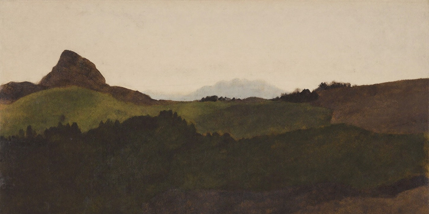 Dusk Hollow — Mountain Landscape Canvas Wall Art