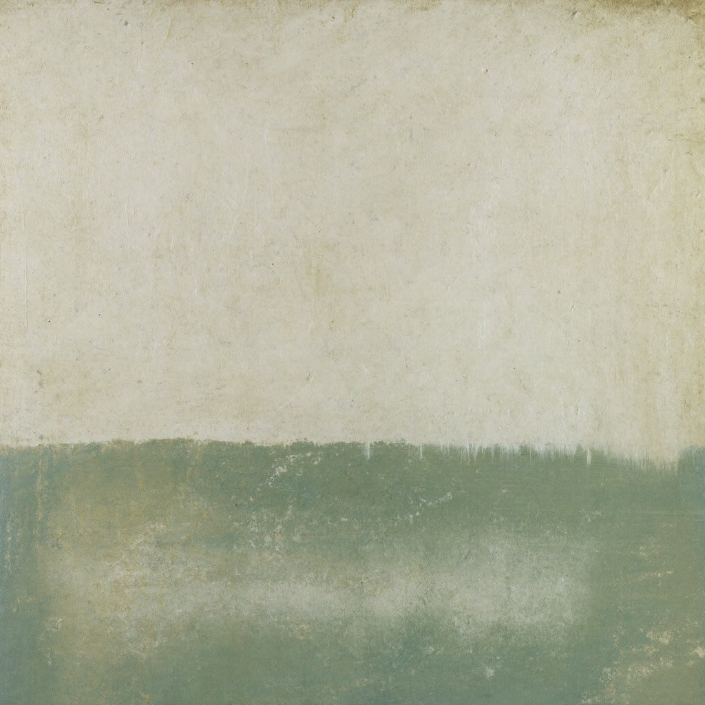 Mossline Field — Sage Abstract Canvas Wall Art