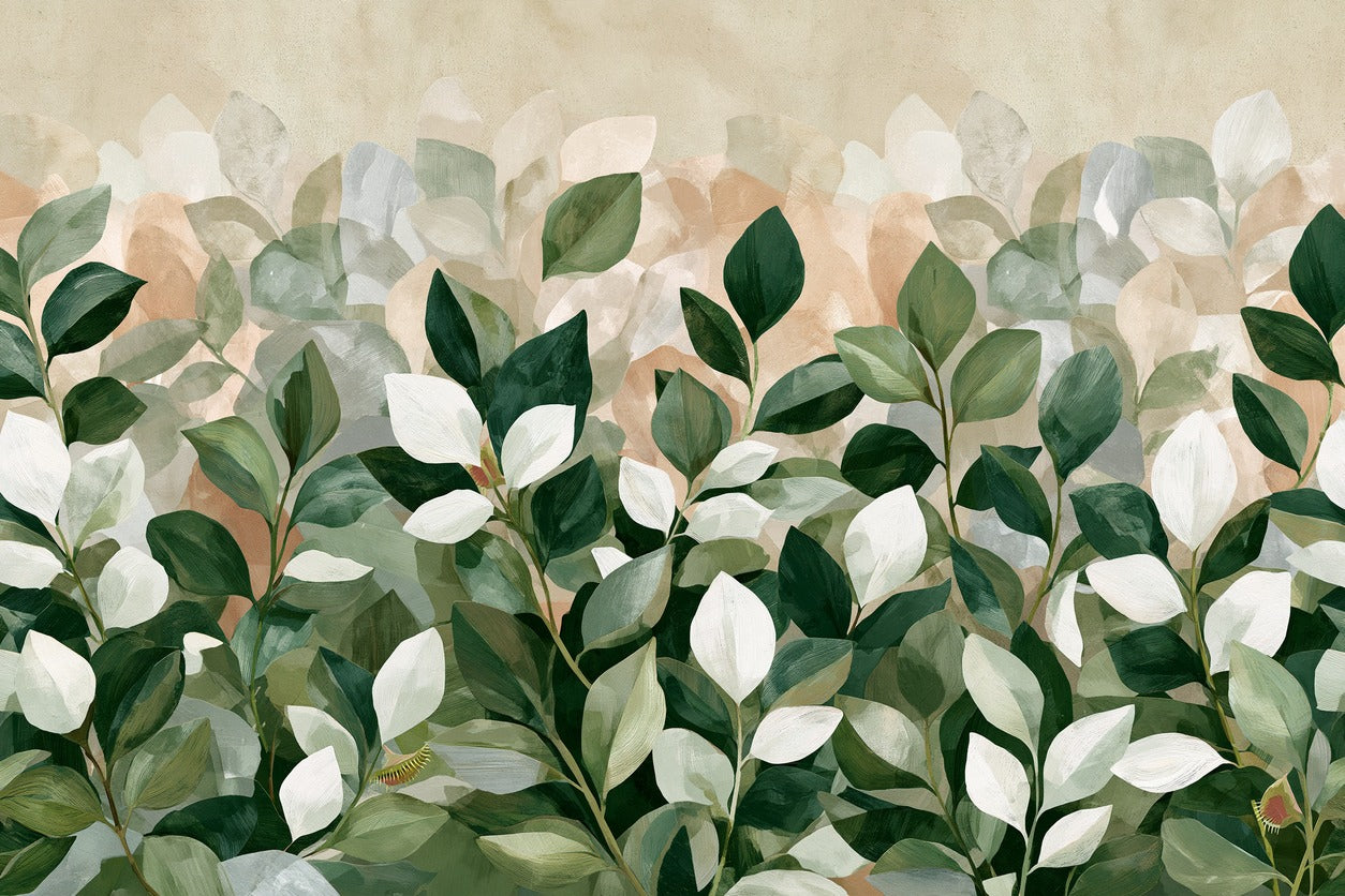 Garden Canopy — Botanical Abstract Canvas Wall Art