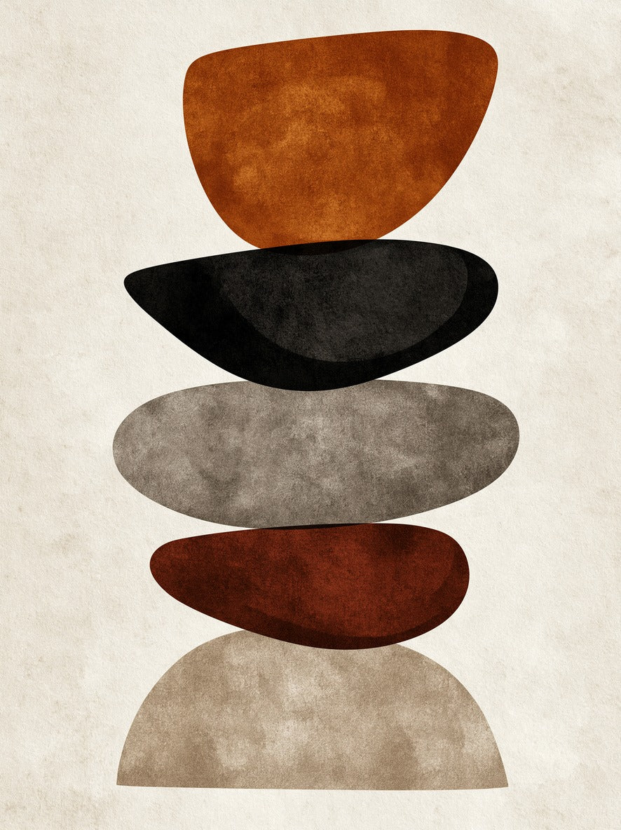 Terrace Stack — Abstract Canvas Wall Art