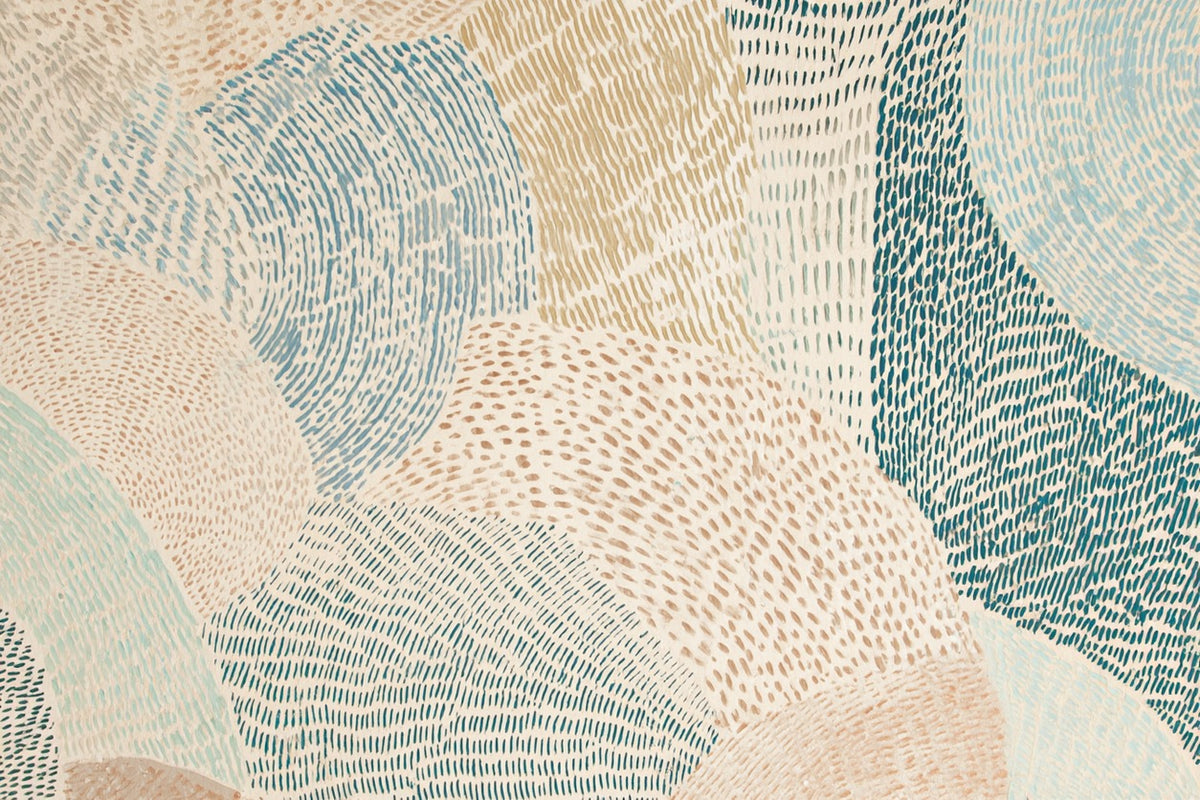 Tide Weave — Coastal Abstract Canvas Wall Art