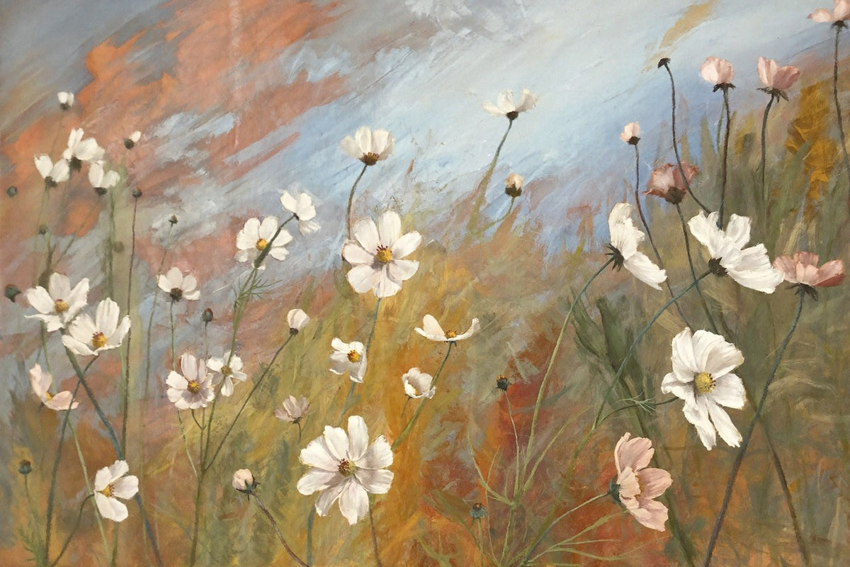 Autumn Meadow — Wildflower Meadow Canvas Wall Art