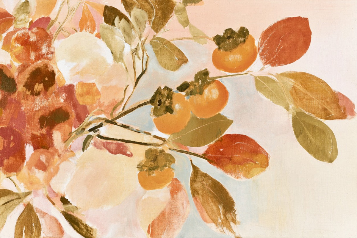 Late Harvest — Persimmon Tree Canvas Wall Art