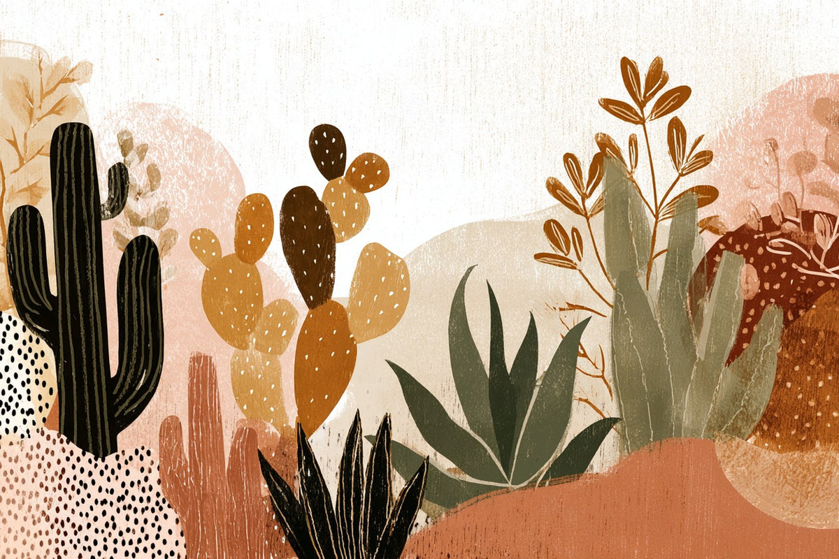Desert Gather — Desert Flora Canvas Wall Art