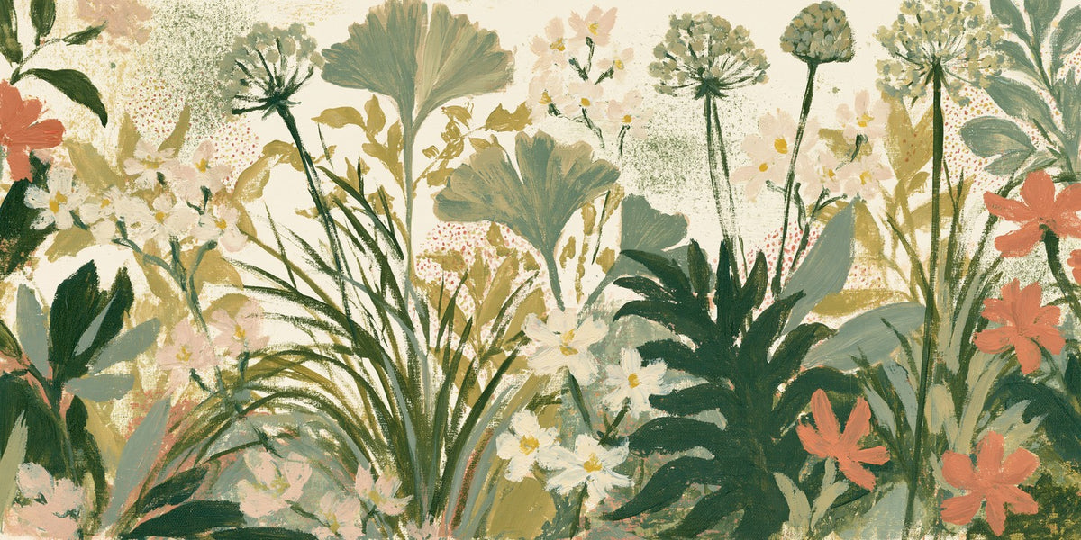Pale Openings — Botanical Flower Canvas Wall Art