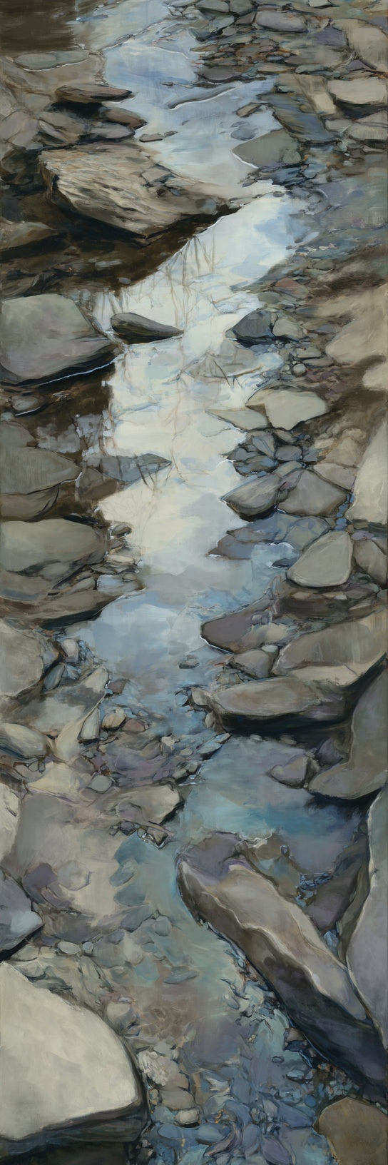 Rocky Stream Reflections Canvas Print
