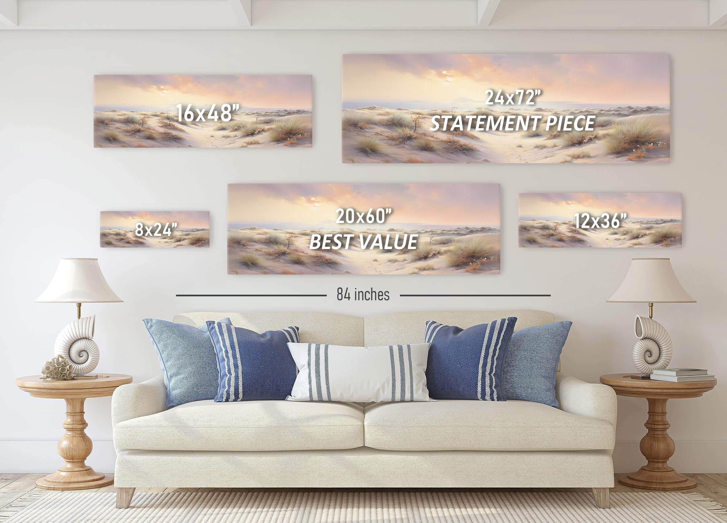 Golden Dunes – Desert Landscape Canvas Art