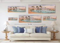 Desert Oasis Canvas Wall Art Print