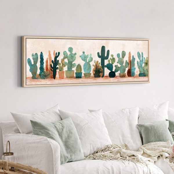 Canvas wall art in interior setting.