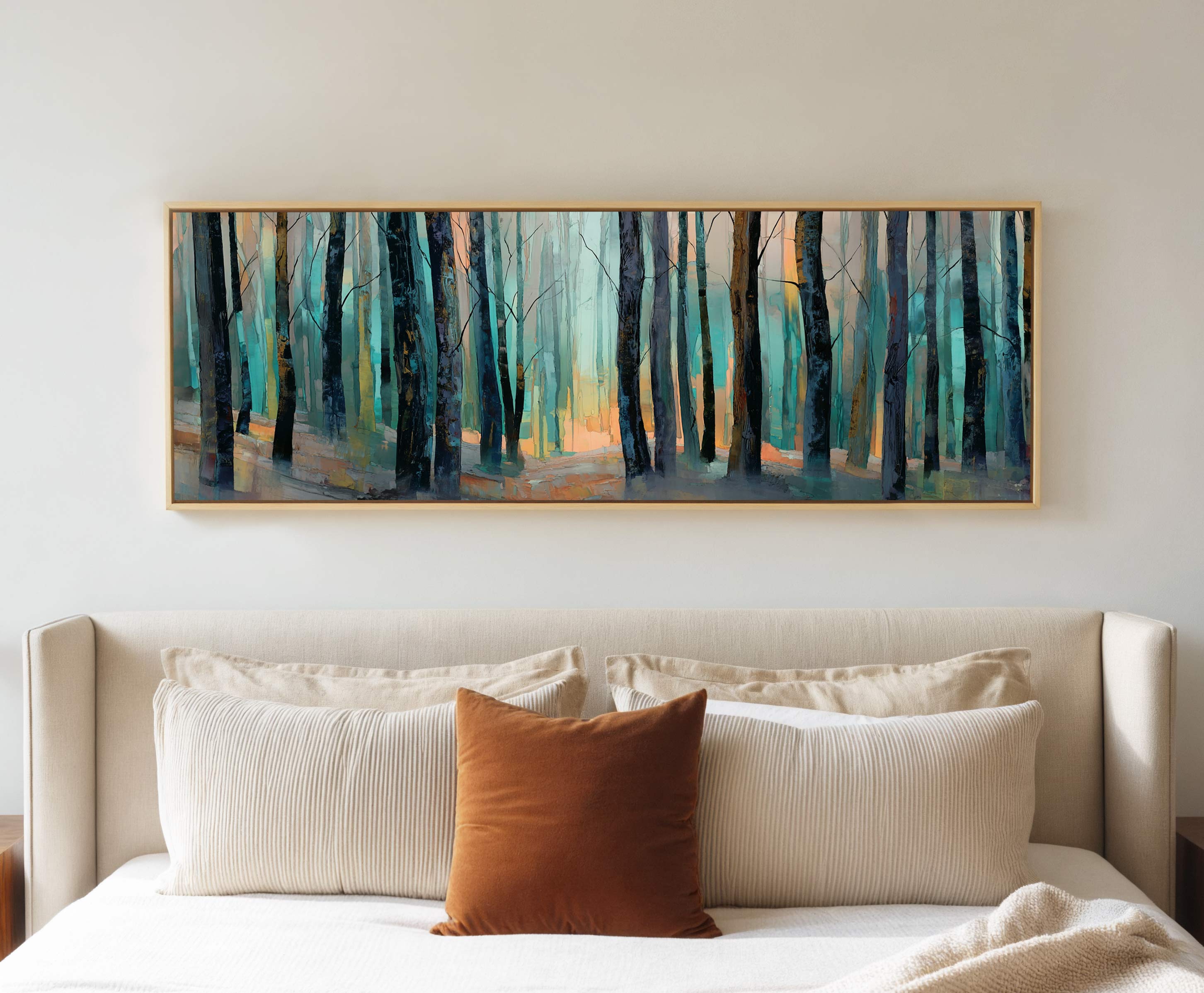 Emerald Silence – Forest Landscape Canvas Print